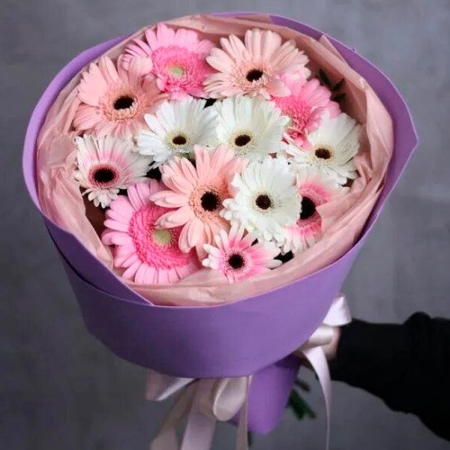 Букет из Герберы и с Гермини