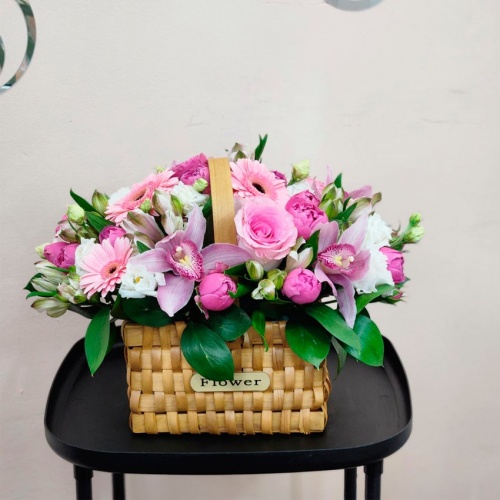 Корзина с цветами Микс фото 5