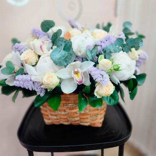 Корзина с Пионами фото 3