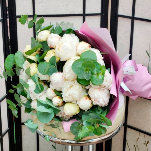 Букет Белые Пионы фото 2