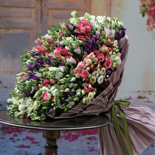 Букет из Эустомы Микс фото 2