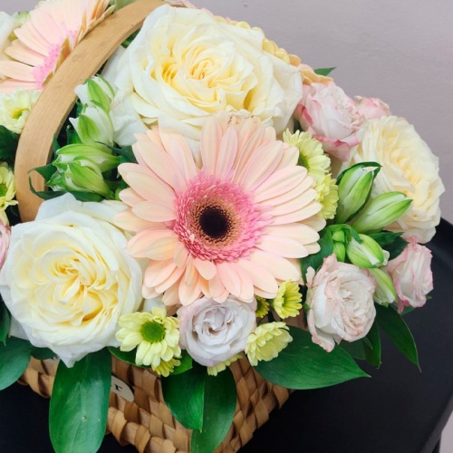 Корзина с цветами Микс фото 3