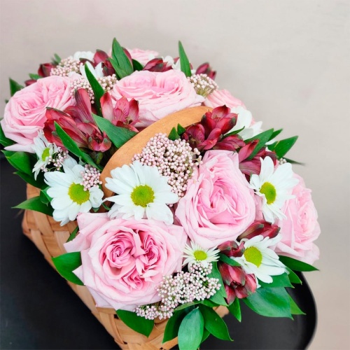 Корзина с цветами Микс фото 5