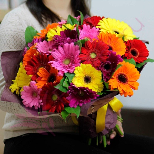 Букет из Герберы Микс фото 3