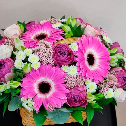 Корзина с цветами Микс фото 4