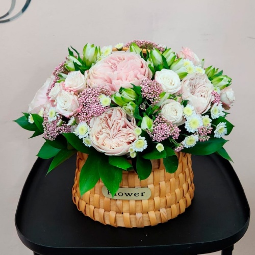 Корзина с цветами Микс фото 2