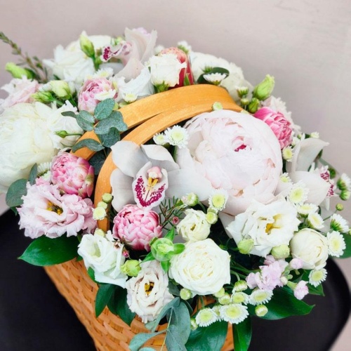 Корзина с цветами Микс фото 5
