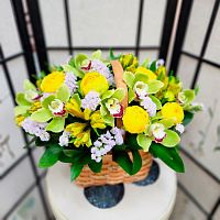 Корзина с Орхидеями