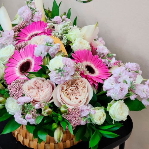 Корзина с цветами Микс фото 4