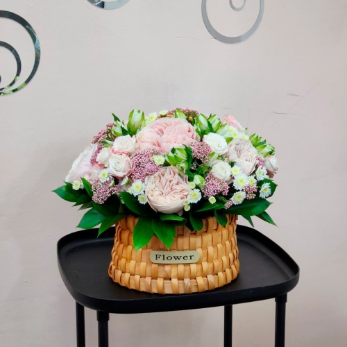 Корзина с цветами Микс фото 4