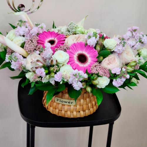 Корзина с цветами Микс фото 3