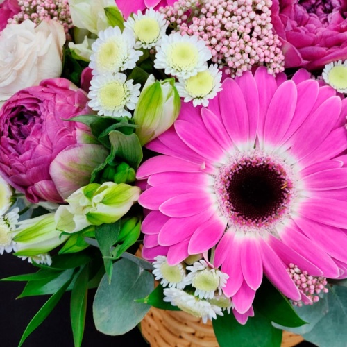 Корзина с цветами Микс фото 5