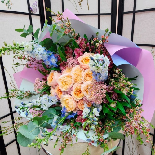 Авторский букет с Джульеттой фото 3